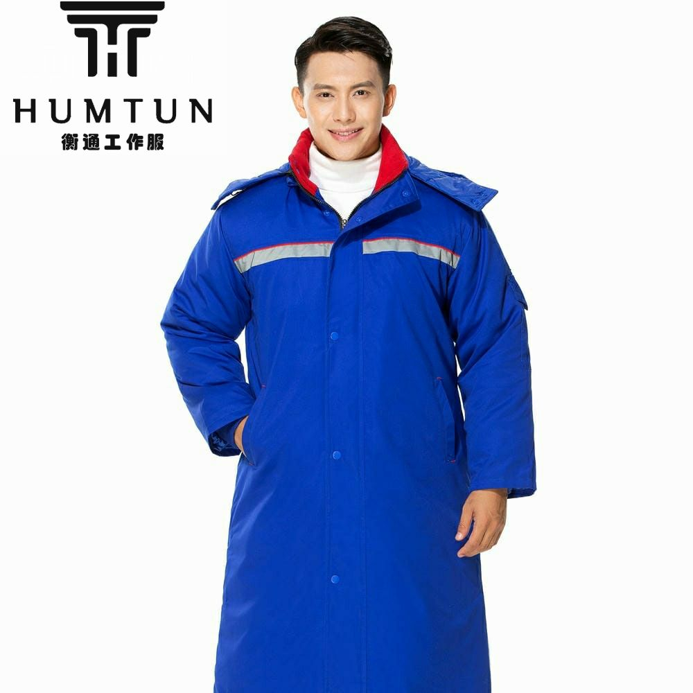 冬季防靜電全線(xiàn)卡可脫卸棉膽長(zhǎng)款棉衣